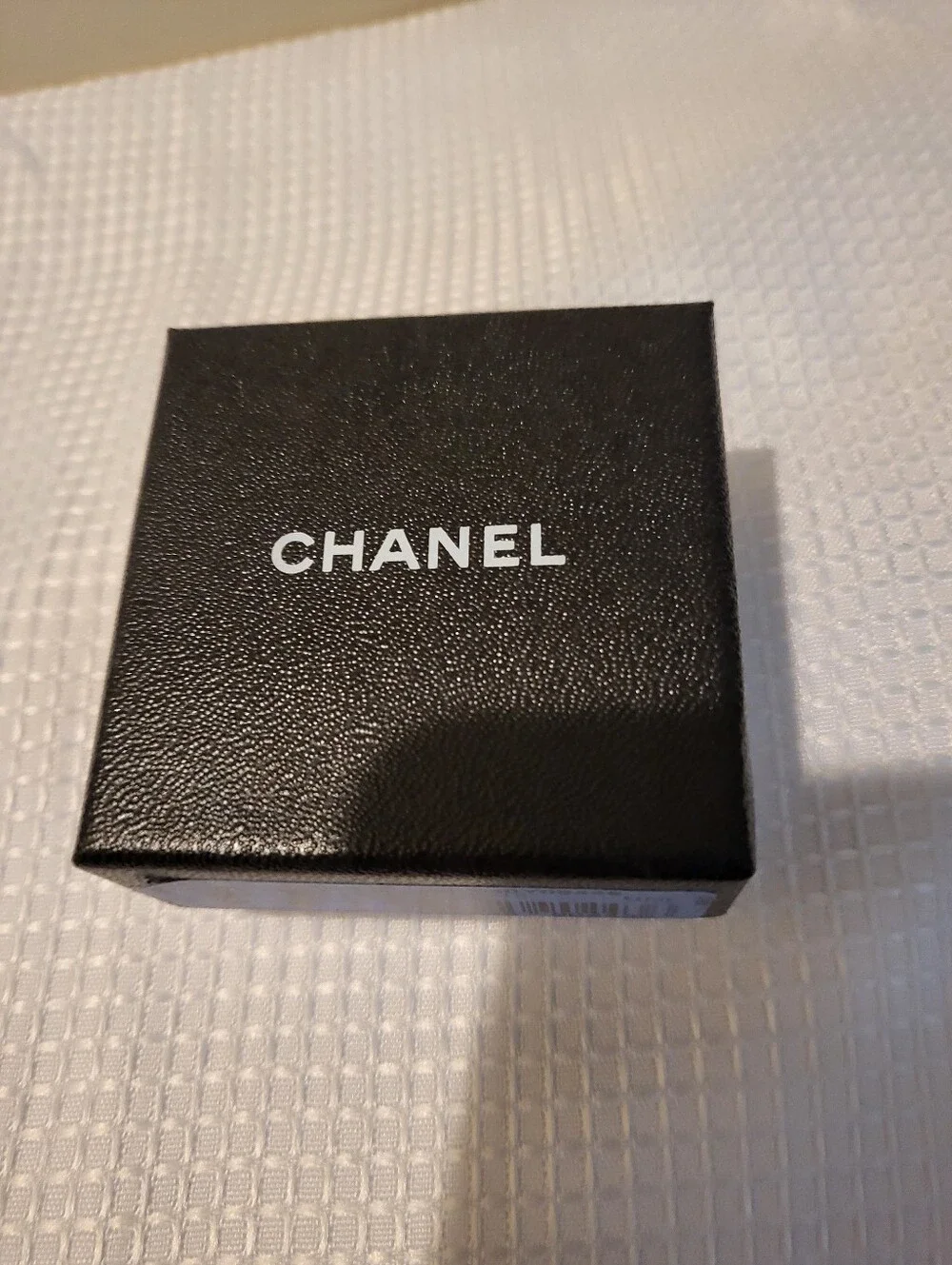 CHANEL Gold-Tone CC Drop Earrings with Black Beads